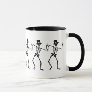 Caneca dos esqueletos da dança