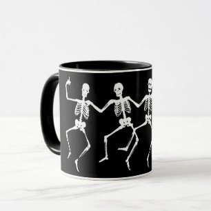 Caneca dos esqueletos da dança