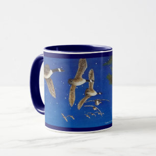 Caneca dos gansos de Canadá do vôo; Gansos