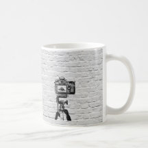 Caneca dos grafites do estilo de Banksy