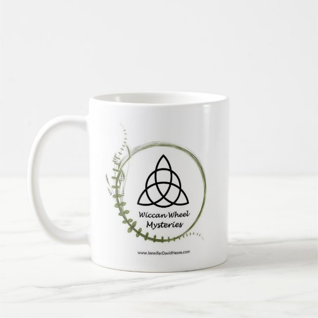 Caneca dos mistérios da roda de Wiccan (Esquerda)