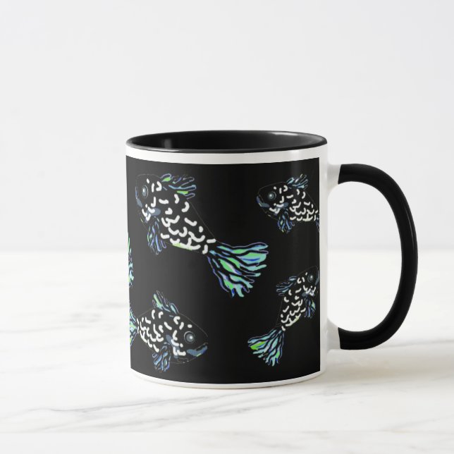 Caneca dos peixes de BlueBlackGreen por Susan (Direita)