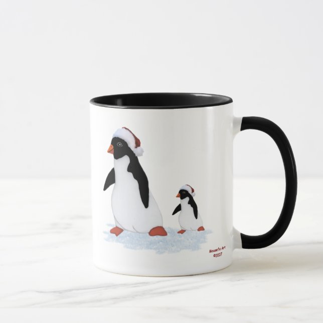 Caneca dos pinguins do papai noel (Direita)