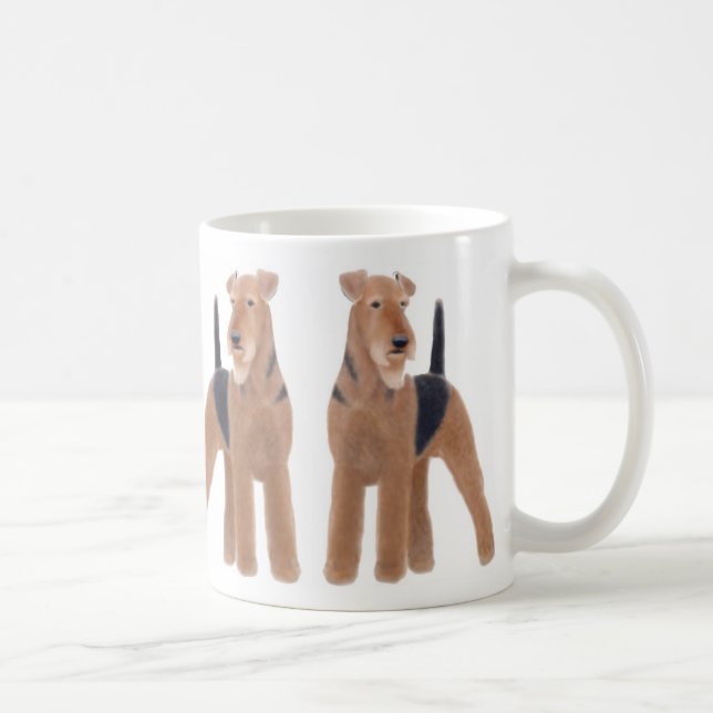 Caneca dos terrier de Airedale (Direita)