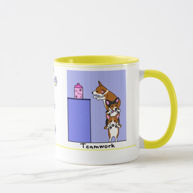 Caneca dos trabalhos em equipe do Corgi (Direita)