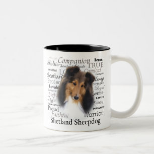 Caneca dos traços de Sheltie