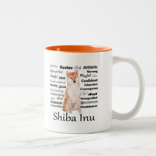 Caneca dos traços de Shiba Inu (Direita)