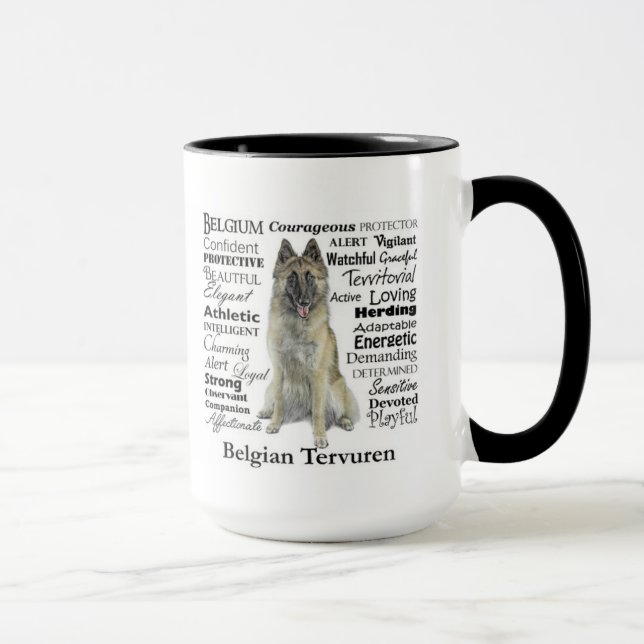Caneca dos traços de Tervuren do belga (Direita)