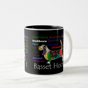 Caneca dos traços do Basset