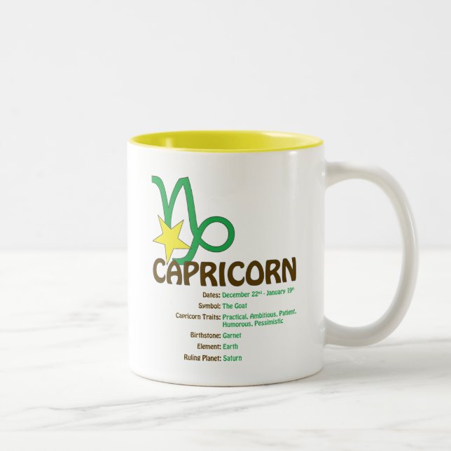 Caneca dos traços do Capricórnio (Direita)