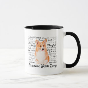 Caneca dos traços do Corgi
