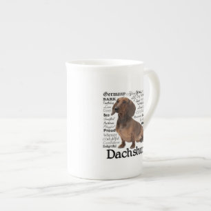 Caneca dos traços do Dachshund
