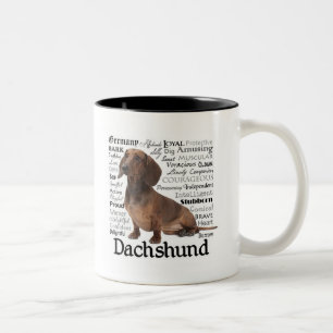 Caneca dos traços do Dachsund