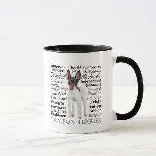 Caneca dos traços do Fox Terrier do brinquedo