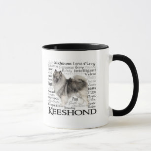 Caneca dos traços do Keeshond