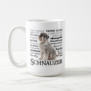 Caneca dos traços do Schnauzer