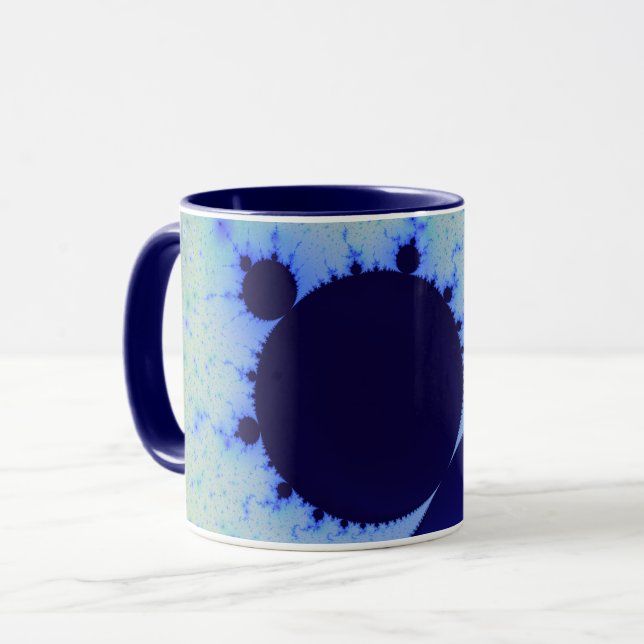 Caneca Dotty de Mandelbrot (Frente Esquerda)