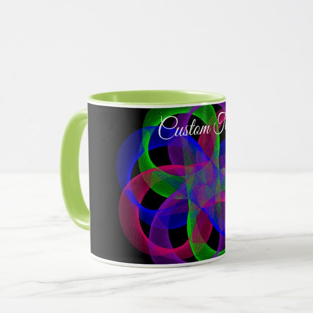 Caneca Double Loop Mesh Geometric Coffee Mug (Frente Esquerda)