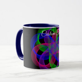 Caneca Double Loop Mesh Geometric Coffee Mug