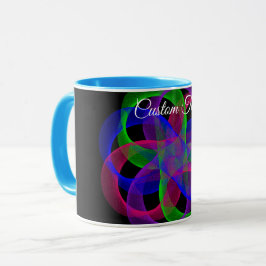 Caneca Double Loop Mesh Geometric Coffee Mug