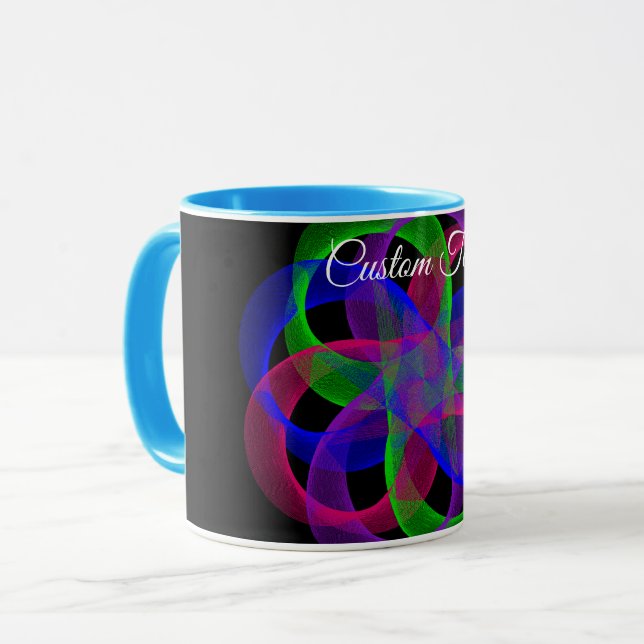 Caneca Double Loop Mesh Geometric Coffee Mug (Frente Esquerda)