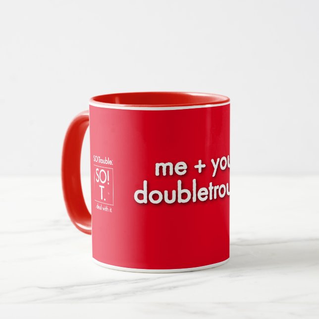 Caneca doubletrouble! mug (Frente Esquerda)