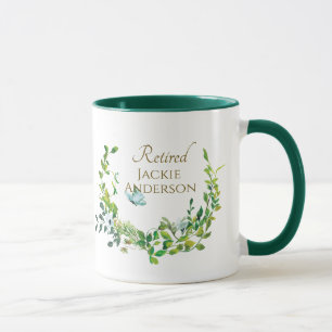 Caneca Dourada Botânica de Mug de Reforma Personalizada