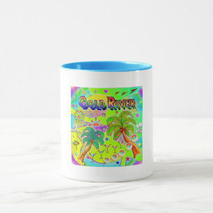 Caneca Dourada Mente do Rio Focus Mug