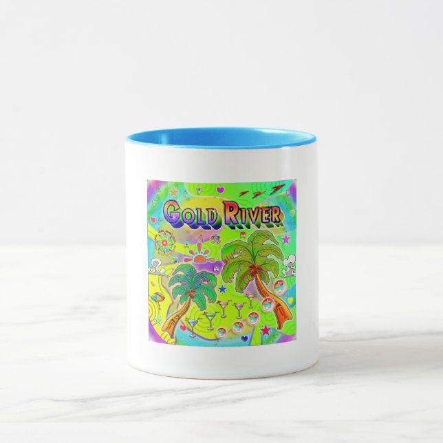 Caneca Dourada Mente do Rio Focus Mug (Centro)