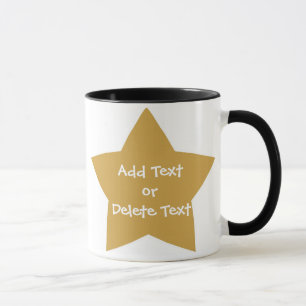 Caneca Dourada Star Mug