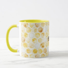 Caneca Dourado amarelo alveolado