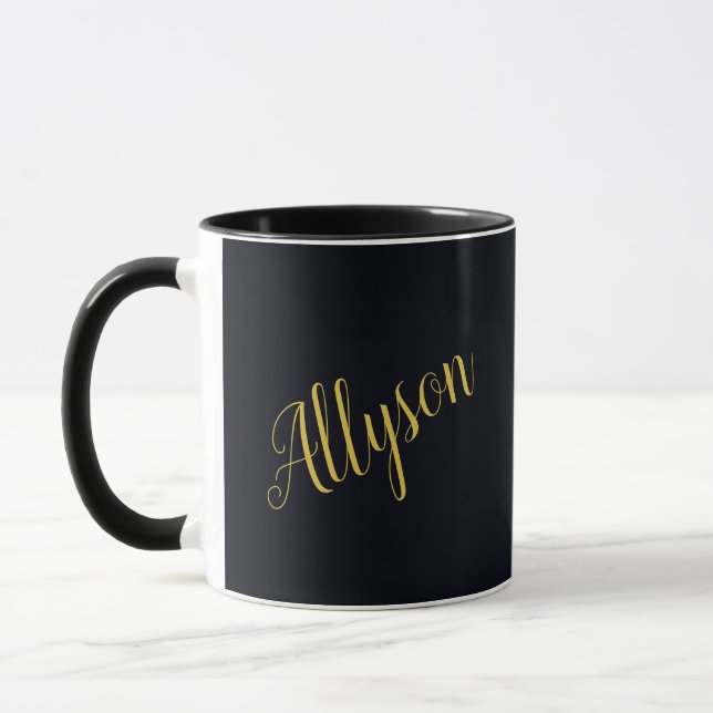 Caneca Dourado glamour personalizado (Esquerda)
