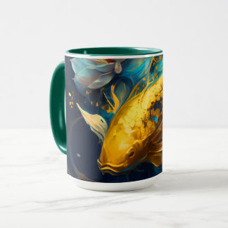 Caneca Dourado Koi: