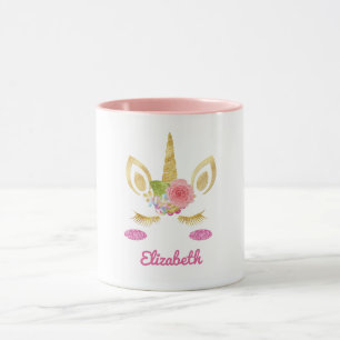 Caneca Dourado Unicórnio