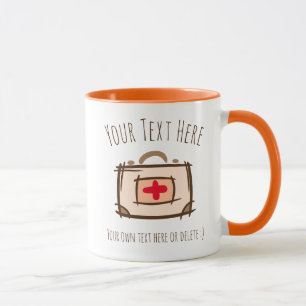 Caneca Doutor, emergência, enfermeira, Modelo de presente