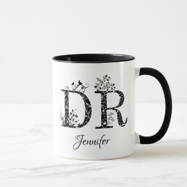 Caneca Doutor Mug Personalizado, Presente para Dr., Dr. G (Direita)
