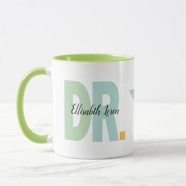 Caneca Doutora Personalizada PhD Graduação (Esquerda)