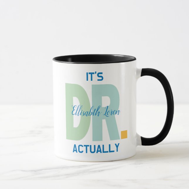 Caneca Doutora Personalizada PhD Graduação (Direita)