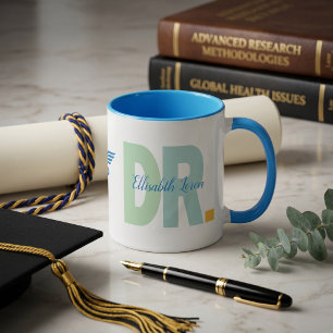 Caneca Doutora Personalizada PhD Graduação