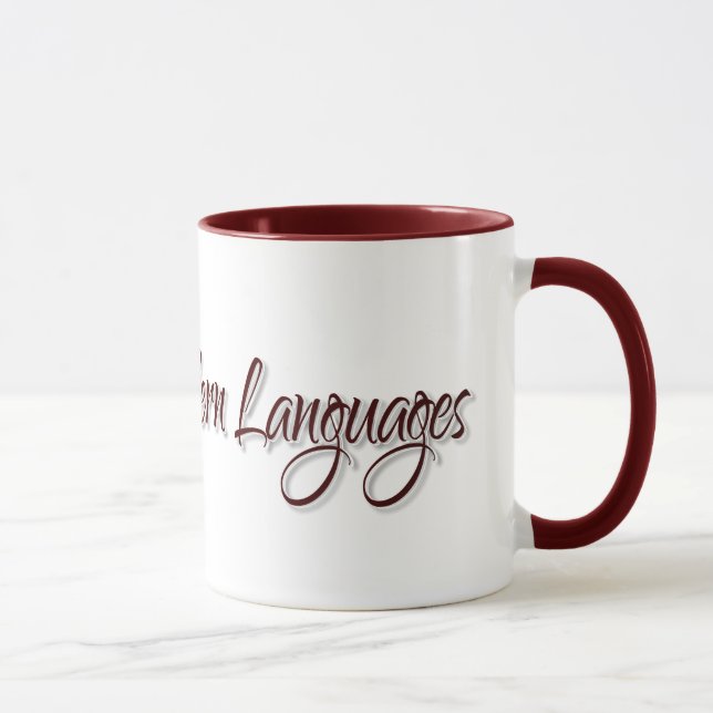 Caneca Doutorado em Línguas Modernas (Direita)