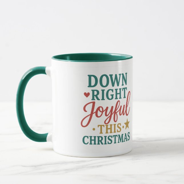 Caneca Down Right Joyful This Christmas | Loving Liam (Esquerda)