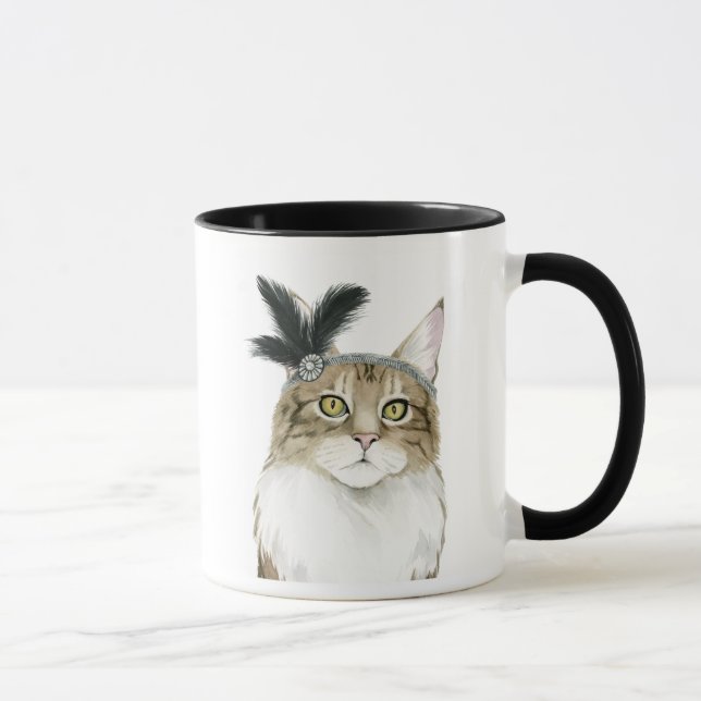 Caneca Downton Cat | Adorados Com Penas (Direita)