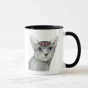 Caneca Downton Cat   Bejeweled