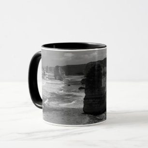 Caneca Doze átomos Excelente Ocean Road Black and White M