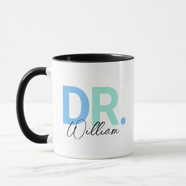 Caneca Dr. Coffee Mug Personalizado, Doutor Personalizado (Esquerda)