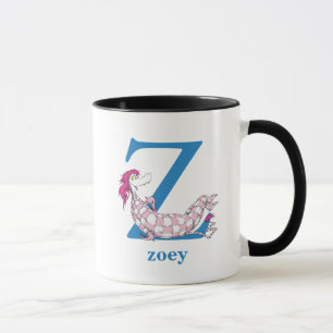 Caneca Dr. Seuss ABC: Carta Z - Azul Adicione seu nome