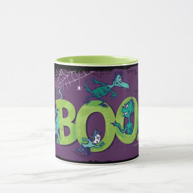 Caneca Dr. Seuss | BOO! Gráfico de Halloween (Centro)