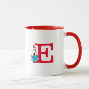 Caneca Dr. Seuss Cat no Chapéu - Leitura do Monograma E