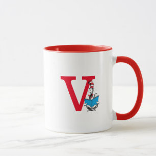 Caneca Dr. Seuss Cat no Chapéu - Leitura do Monograma V