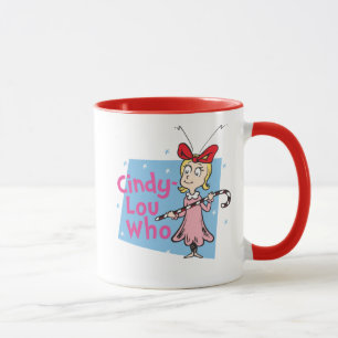 Caneca Dr. Seuss  Cindy-Lou Who - Candy Cane